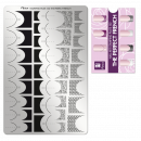 Moyra Stamping Schablone - Stempeln statt Malen - die schnelle und kreative Nailart für Anfänger und Profis zugleich - The Perfect French Nr.132