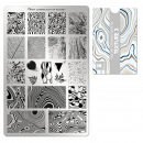 Moyra Stamping Schablone - Stempeln statt Malen - die schnelle und kreative Nailart für Anfänger und Profis zugleich - Texture 3 Nr.134